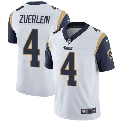 Nike Rams #4 Greg Zuerlein White Men's Stitched NFL Vapor Untouchable Limited Jersey